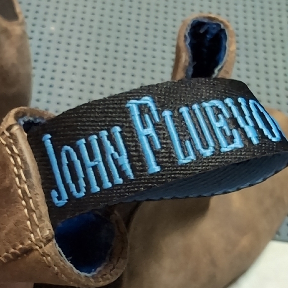 John Fluevog "Radio" Chelsea Brown Leather Boots - Picture 6 of 12